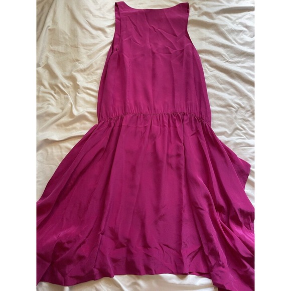 THAKOON SILK SLEEVELESS DRESS SIZE 10 Pink Loose Twirl Sun Summer - Picture 11 of 14